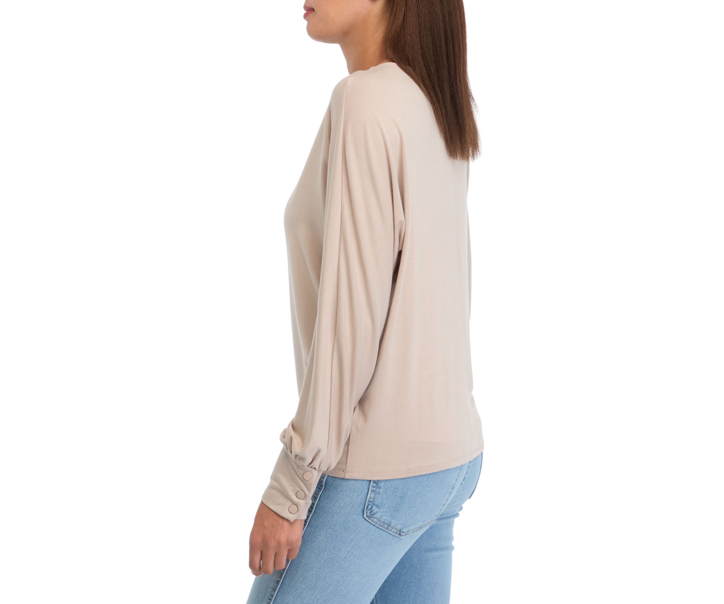 Womens Long Sleeve Knit Top