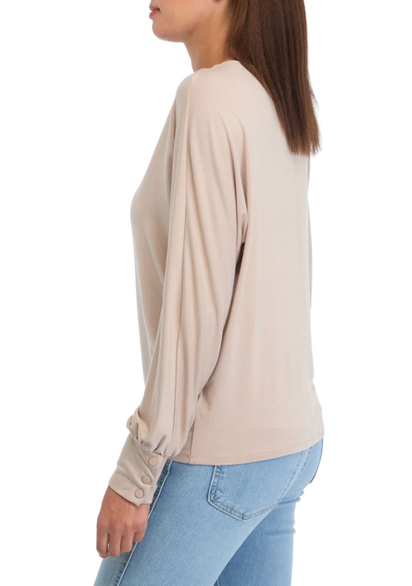 Womens Long Sleeve Knit Top