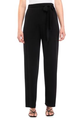 Women's Pull On Pants with Self Tie