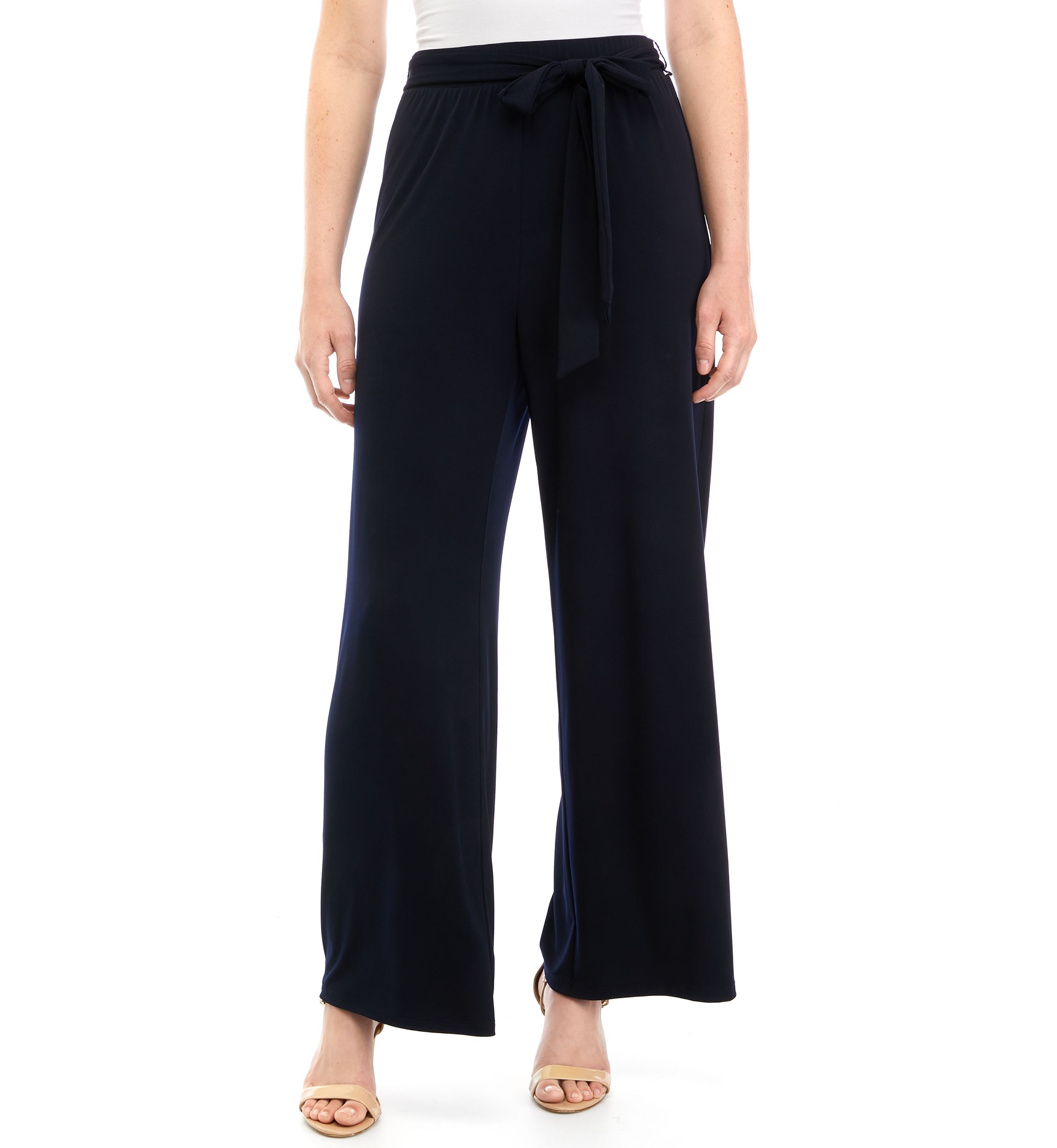 Womens Pull On Pants with Self Tie