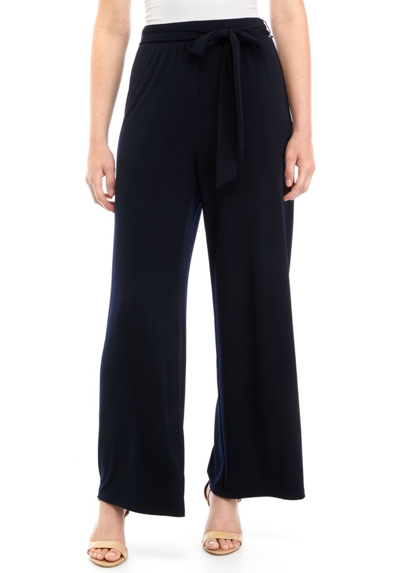 Womens Pull On Pants with Self Tie