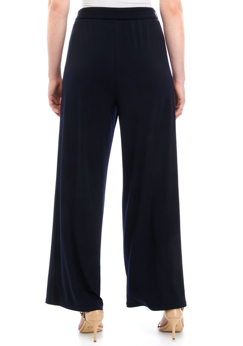 Womens Pull On Pants with Self Tie