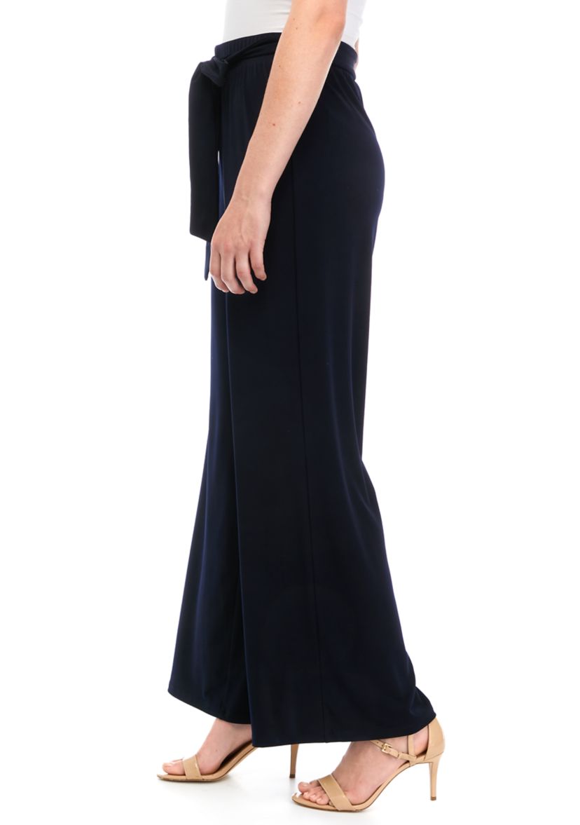 Womens Pull On Pants with Self Tie