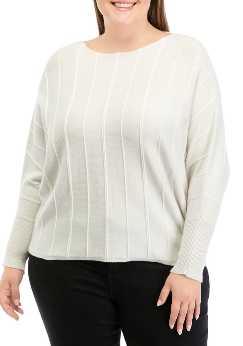 Plus Size Solid Sweater