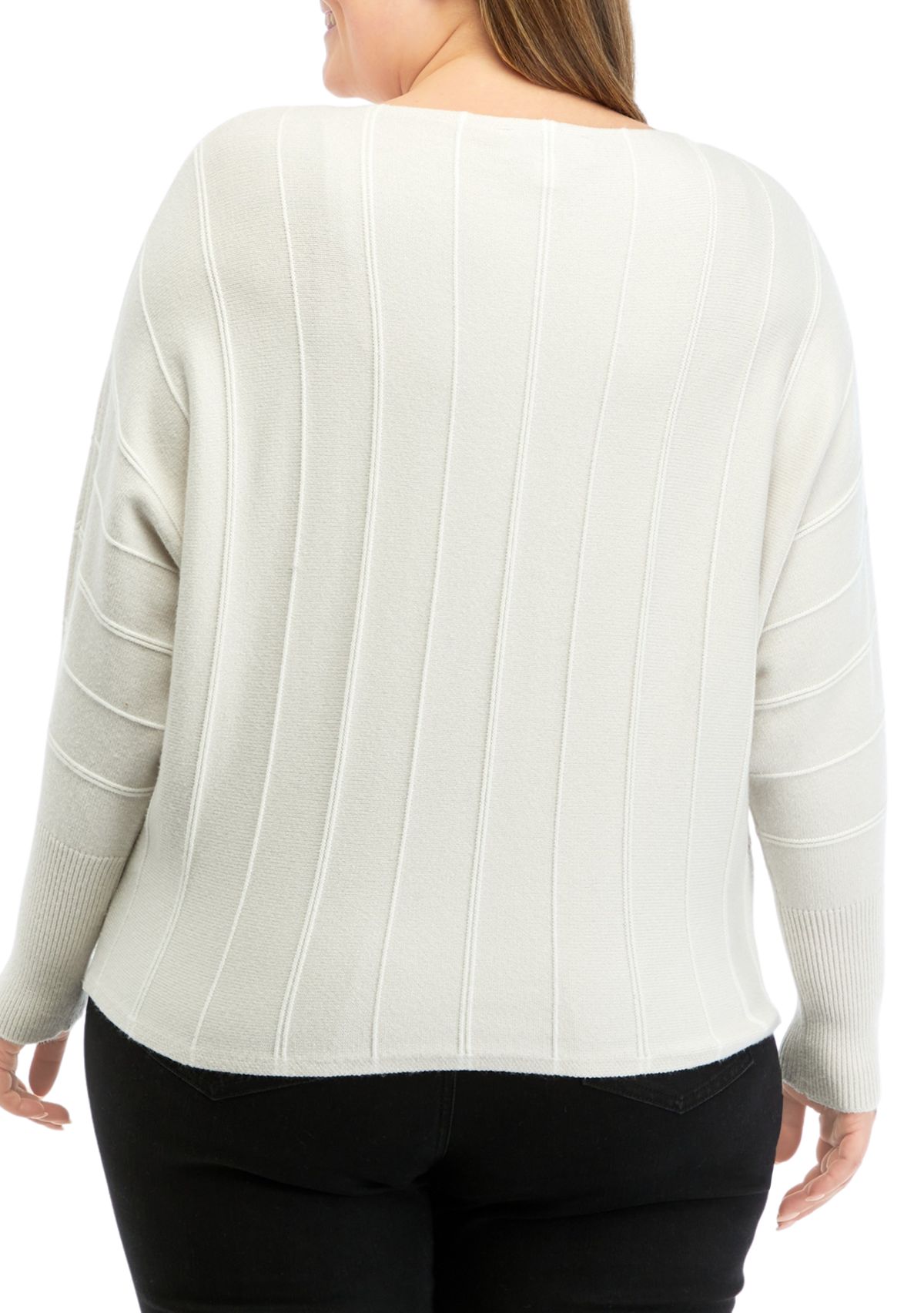 Plus Size Solid Sweater