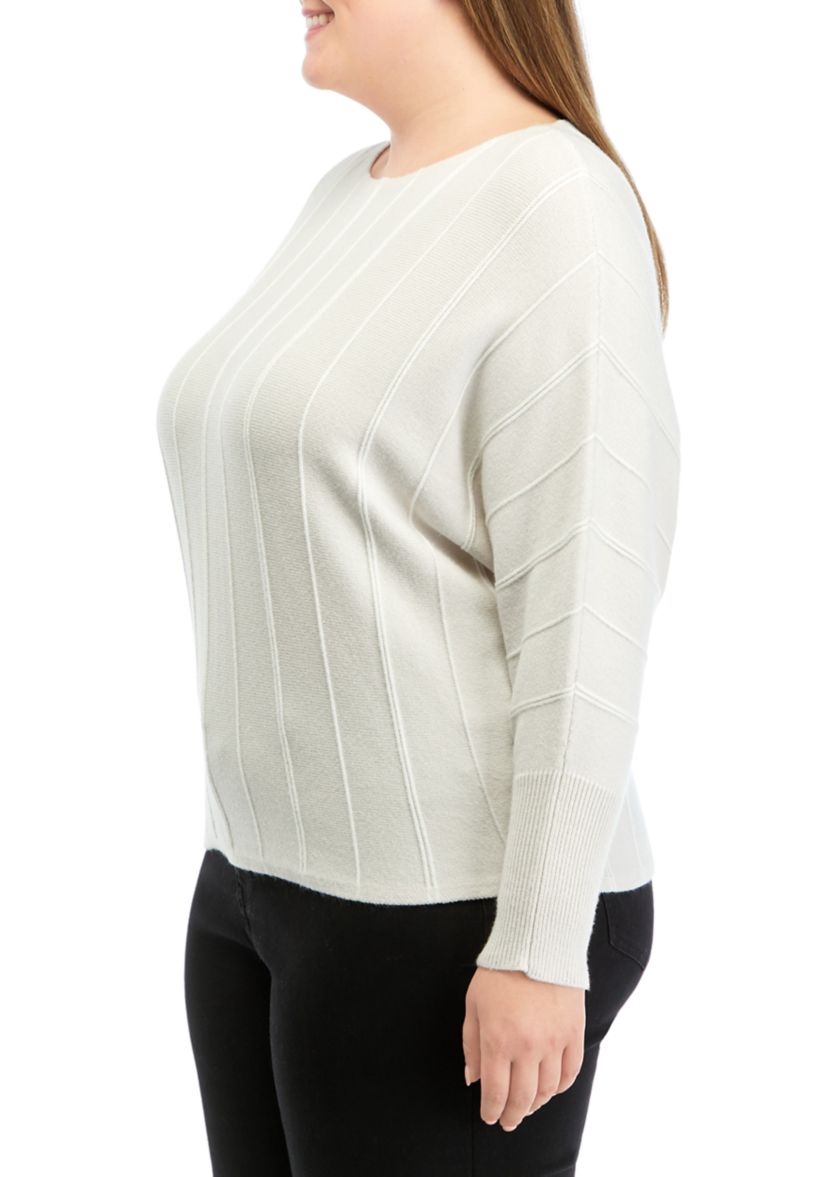 Plus Size Solid Sweater