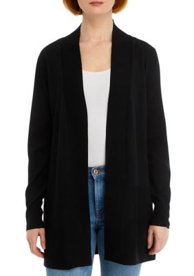 Women's Button Sleeve Long Open Front Cardigan