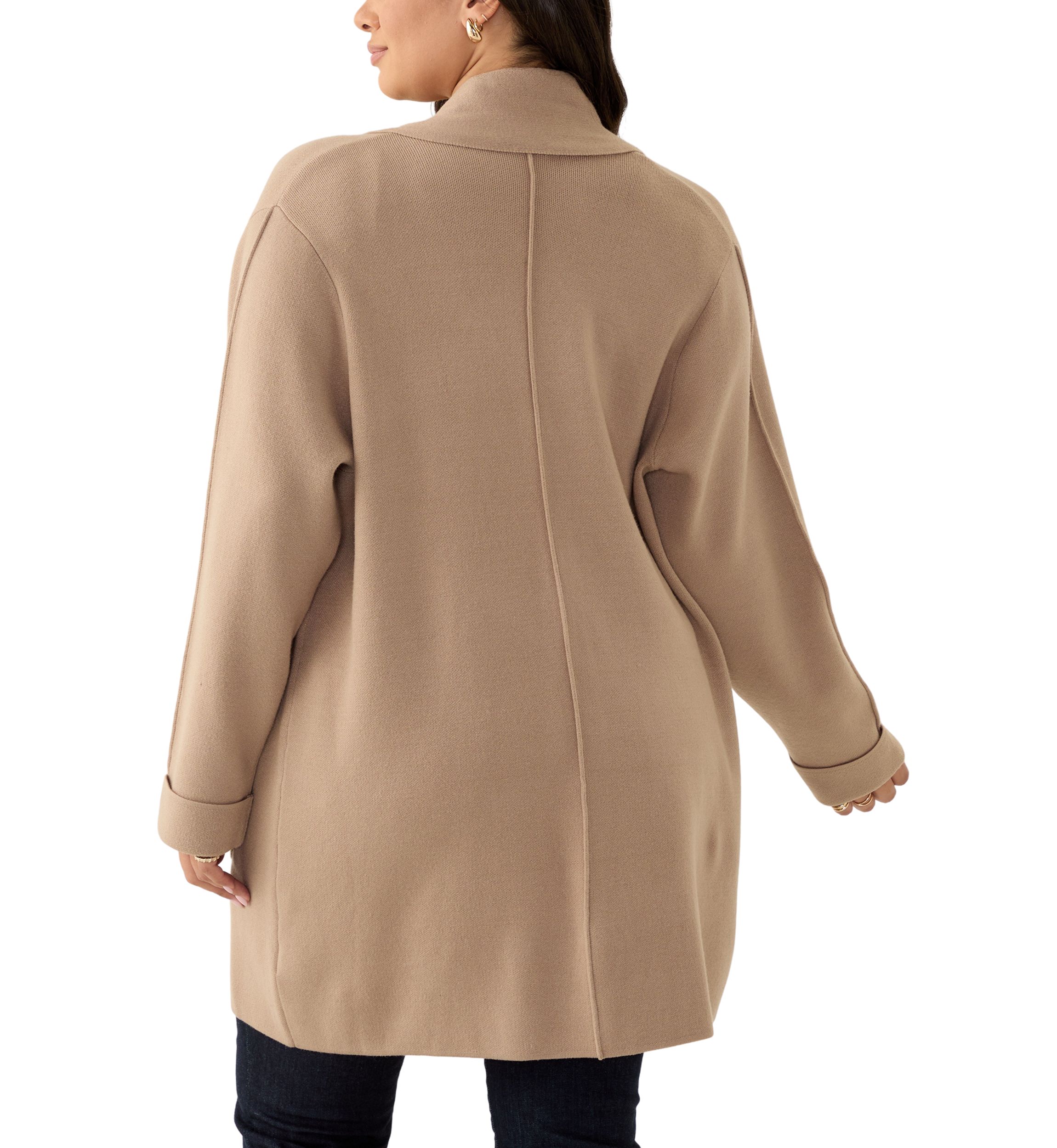 Plus Size Fringe Detail Cardigan 