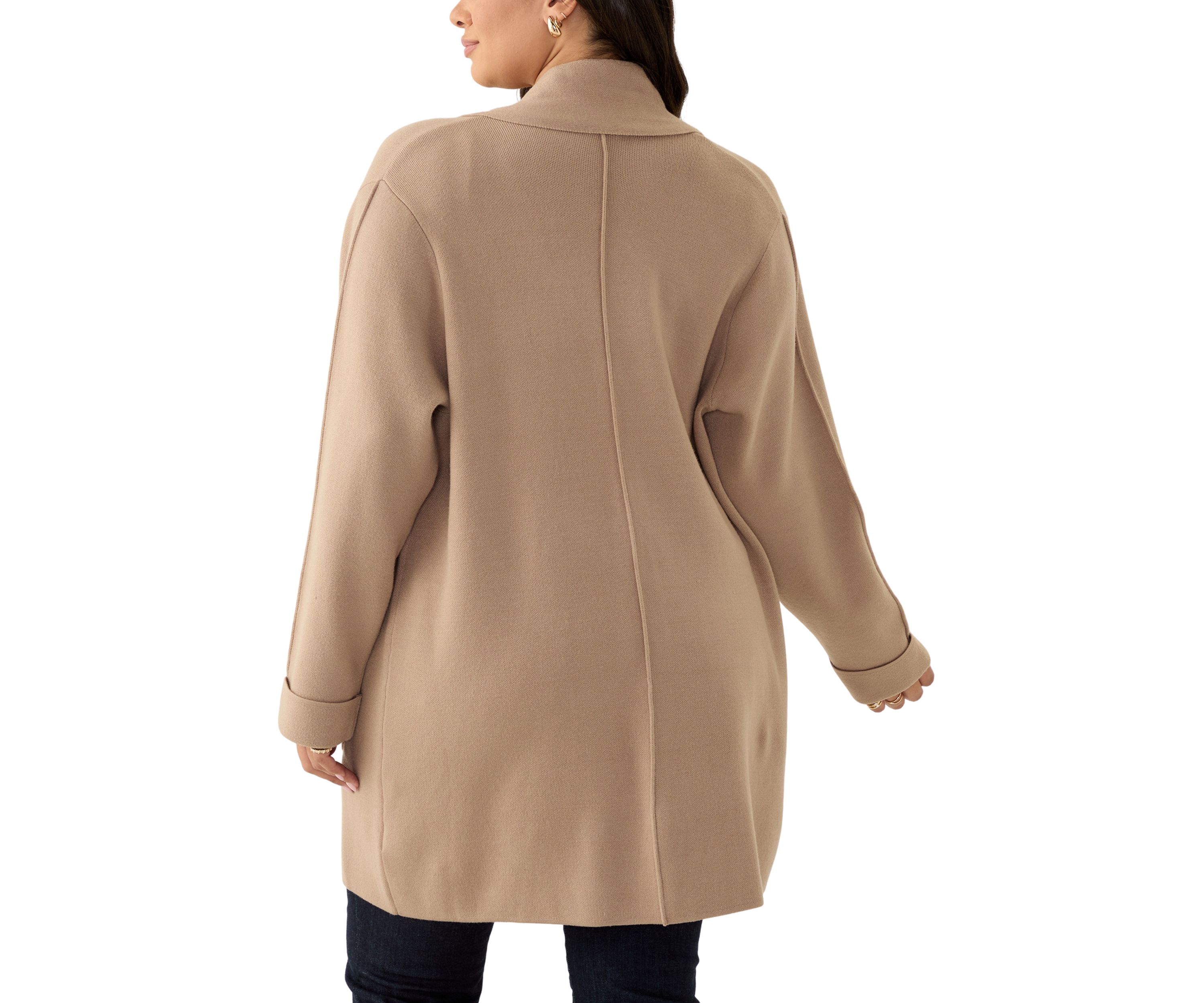 Plus Size Fringe Detail Cardigan 