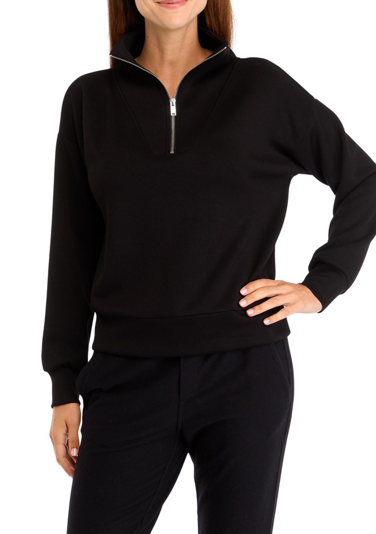 Womens Scuba Quarter Zip Pullover