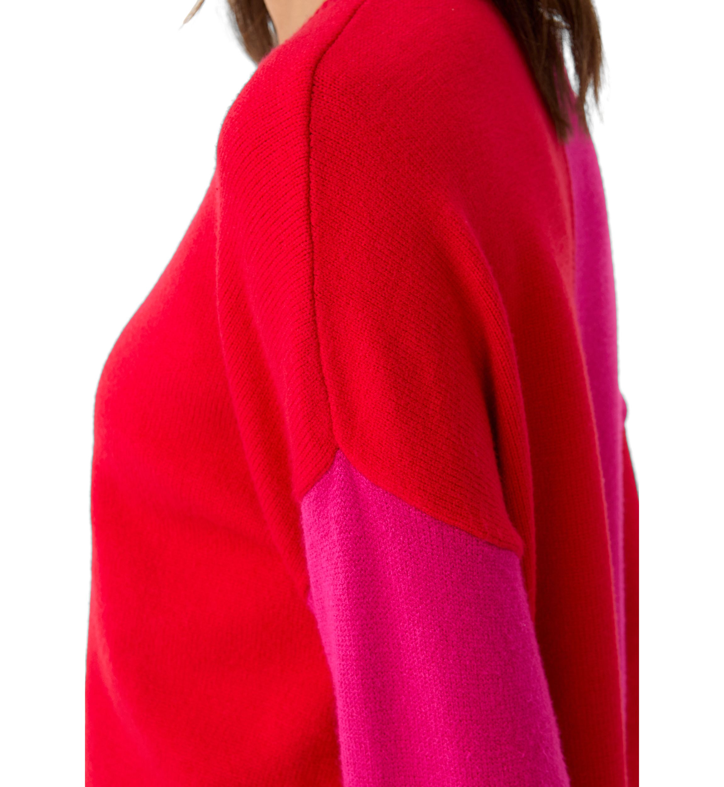 Womens Color Block Sweater 