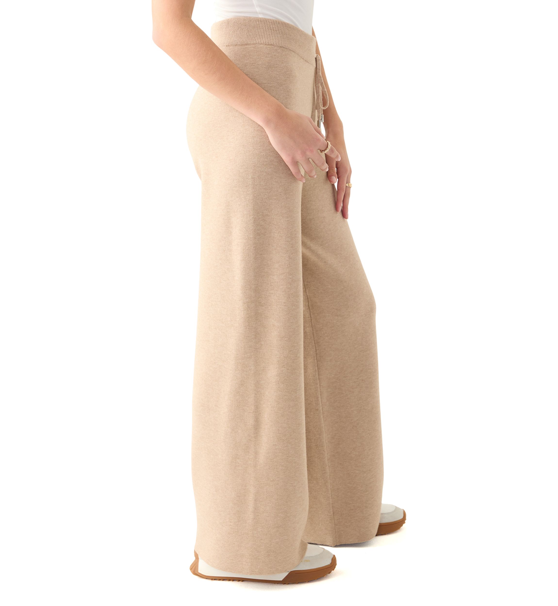 Womens Wide Leg Sweater Pants