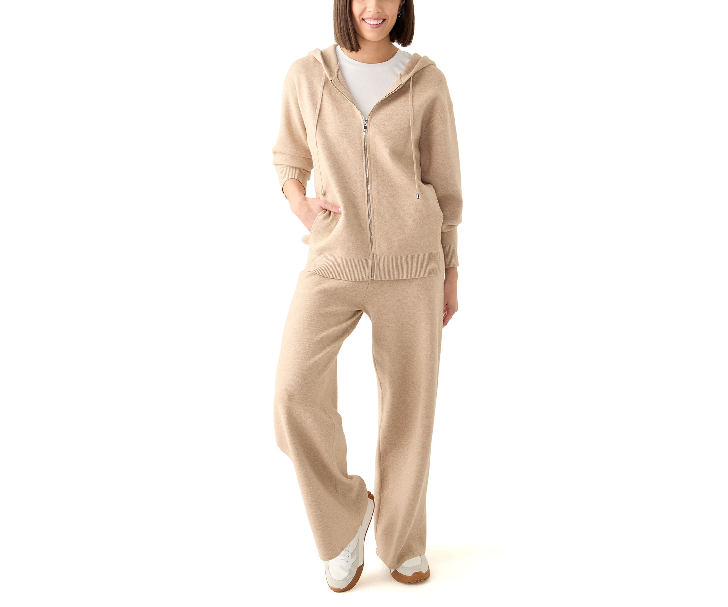 Womens Wide Leg Sweater Pants