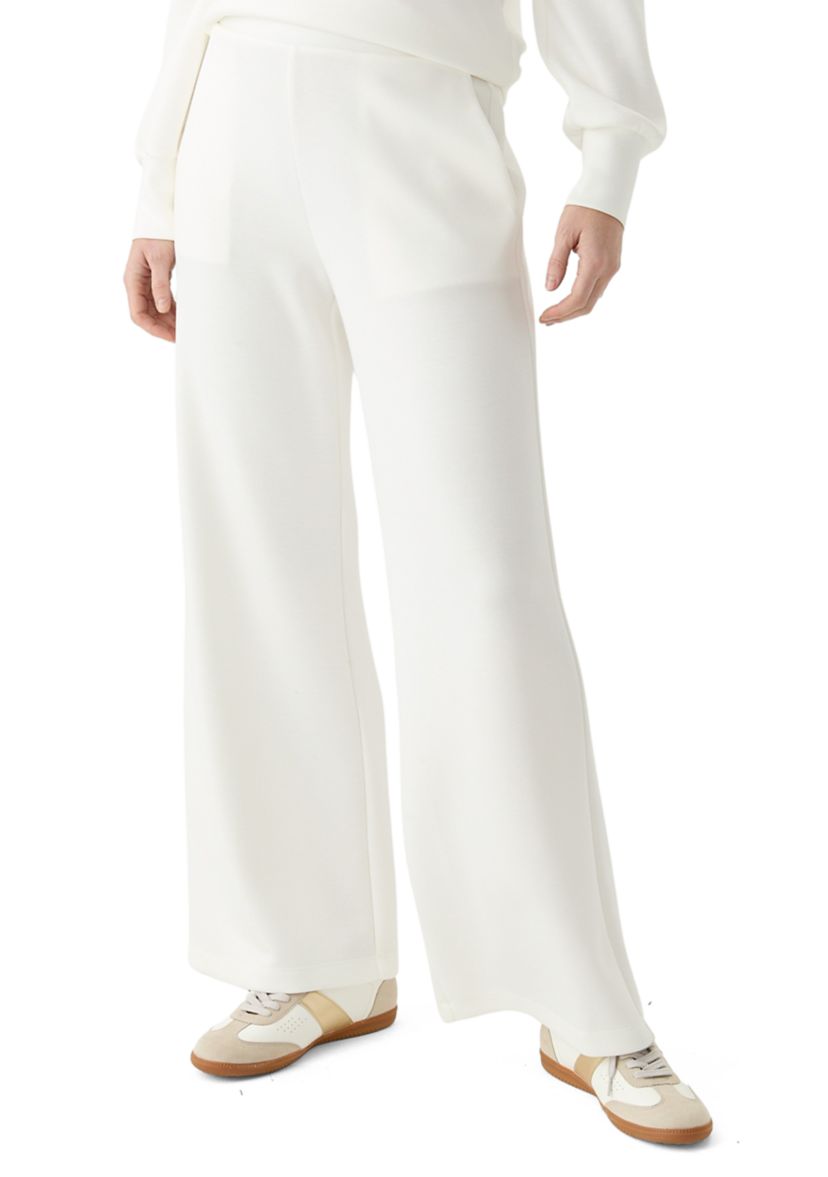Womens Scuba Wide Leg Pants