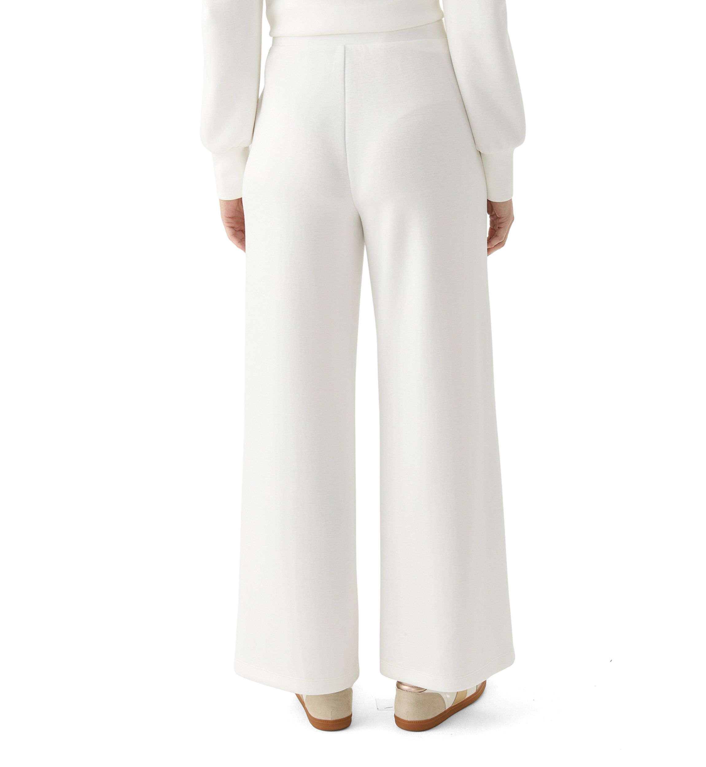 Womens Scuba Wide Leg Pants