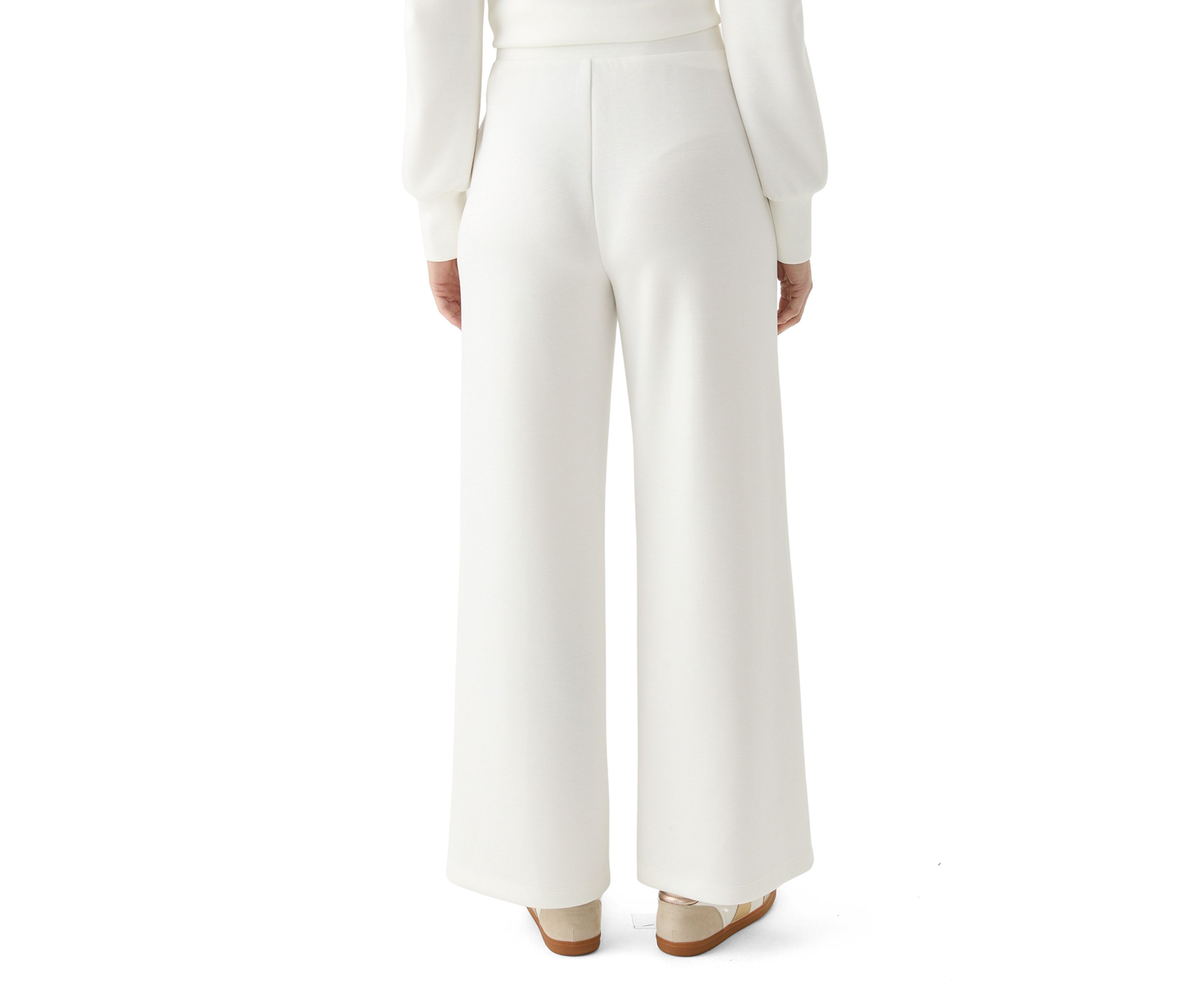 Womens Scuba Wide Leg Pants