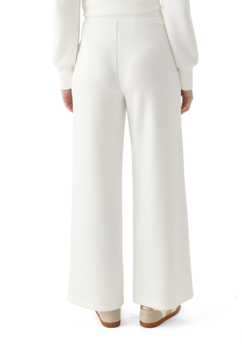 Womens Scuba Wide Leg Pants