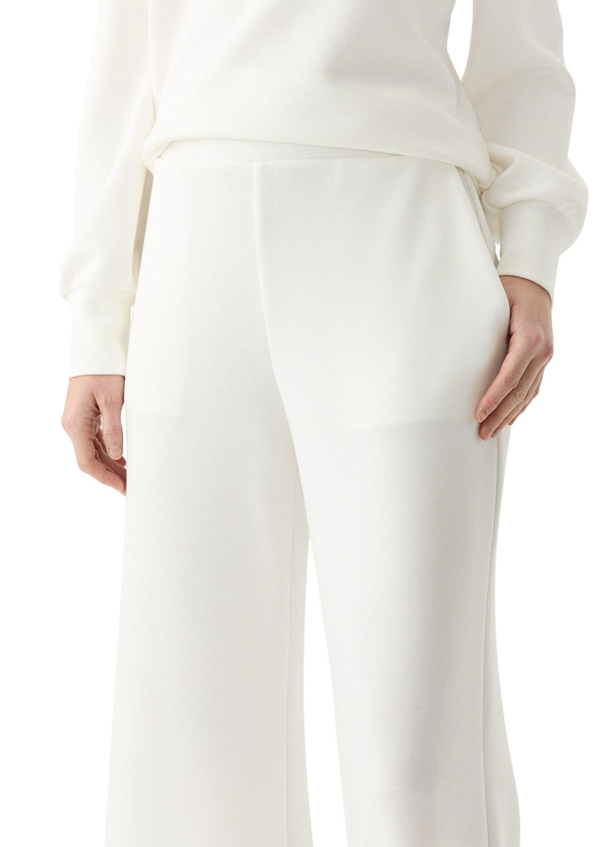 Womens Scuba Wide Leg Pants