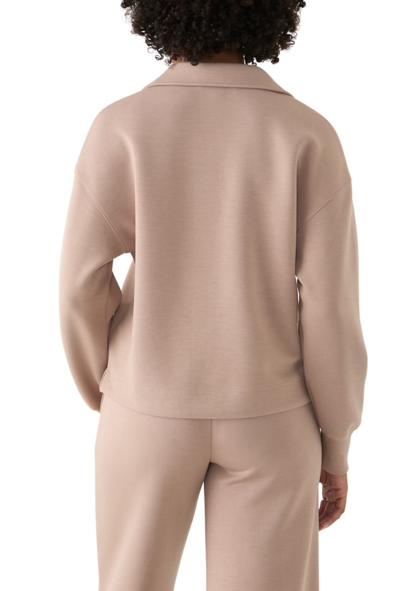 Womens Polo Collar Pullover