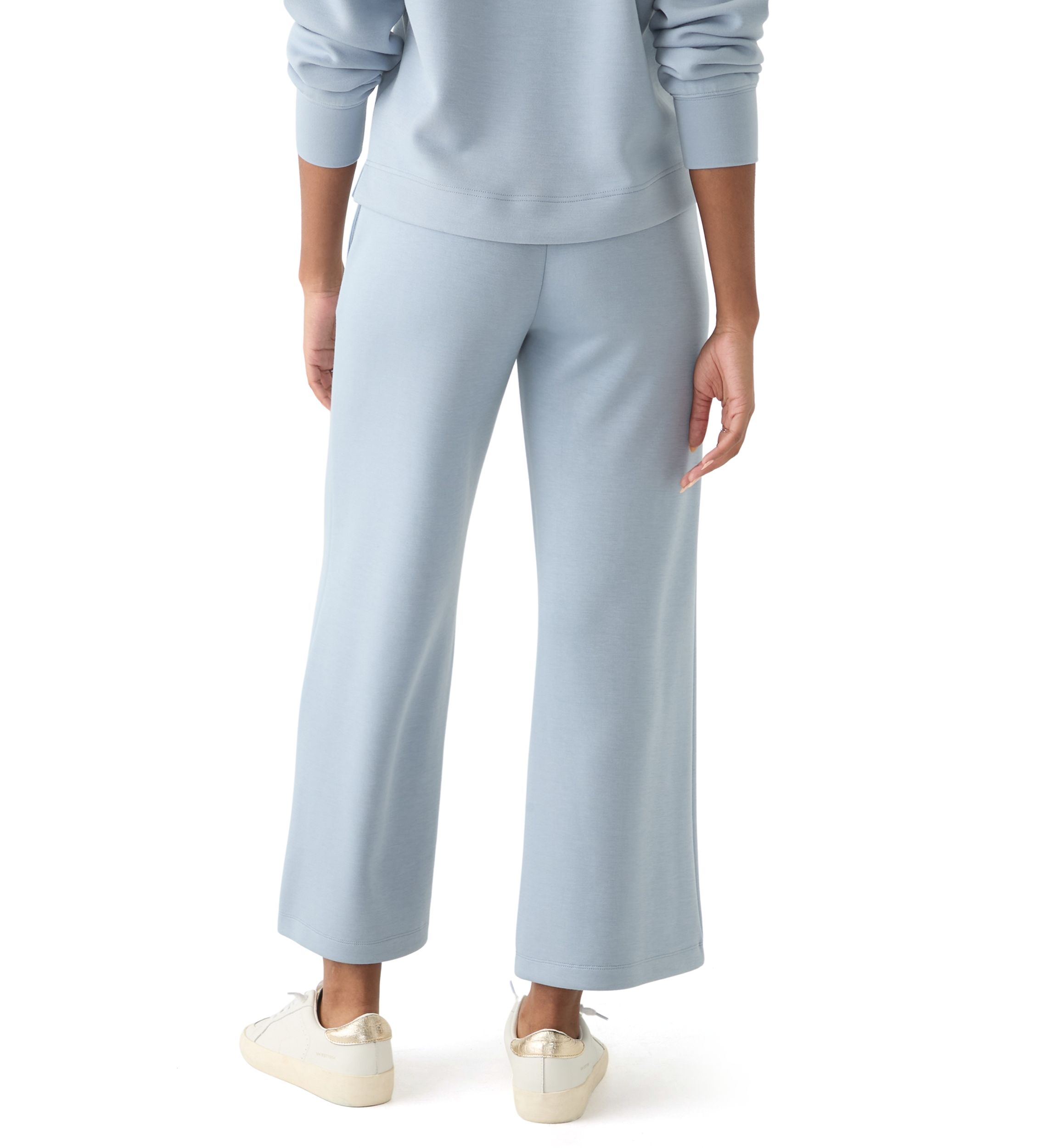 Womens Wide Leg Scuba Joggers