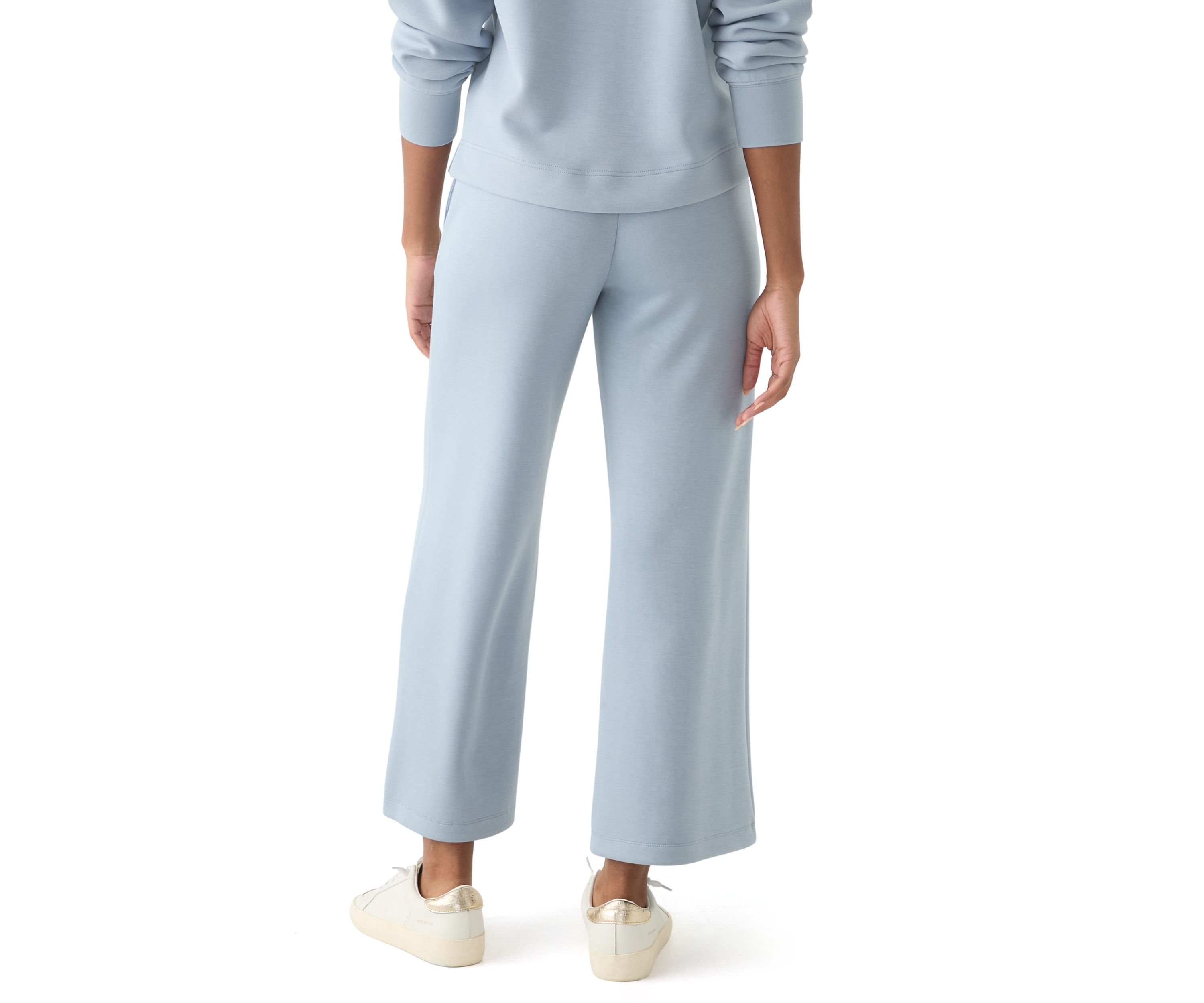 Womens Wide Leg Scuba Joggers