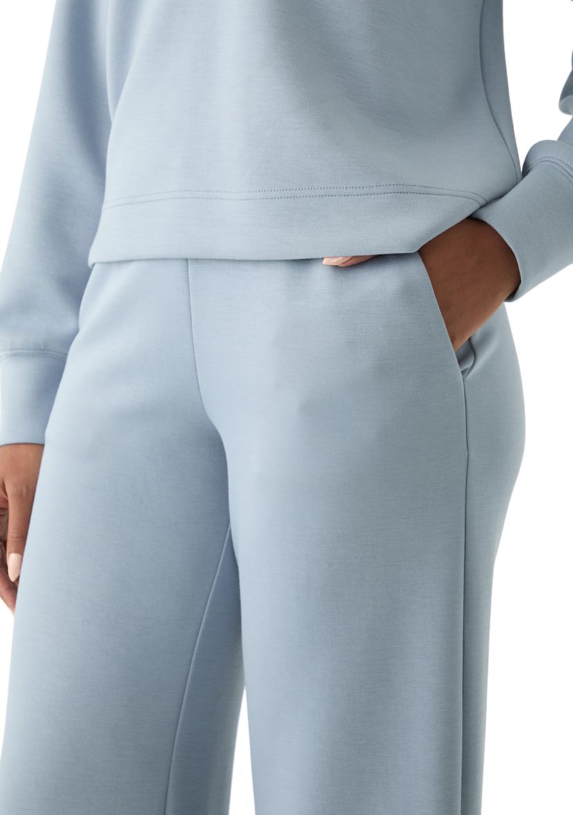 Womens Wide Leg Scuba Joggers