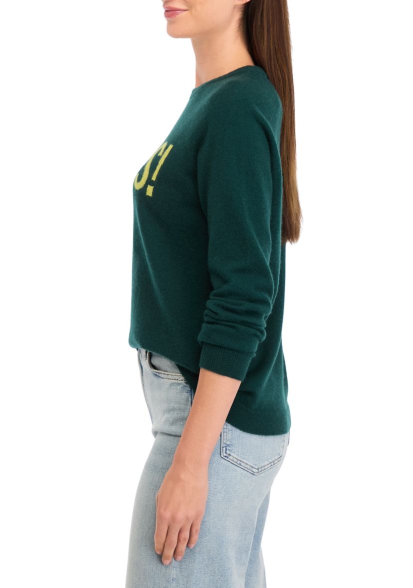 Womens Cashmere Cheers Sweater 