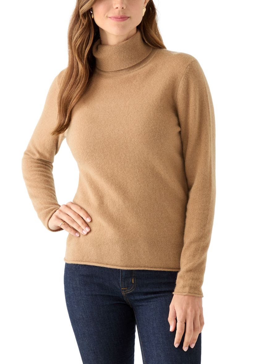 Womens Turtleneck Cashmere Sweater