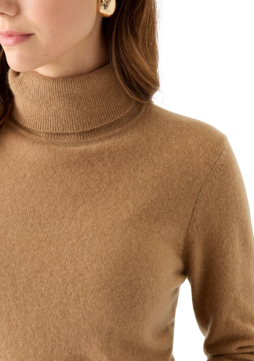 Womens Turtleneck Cashmere Sweater