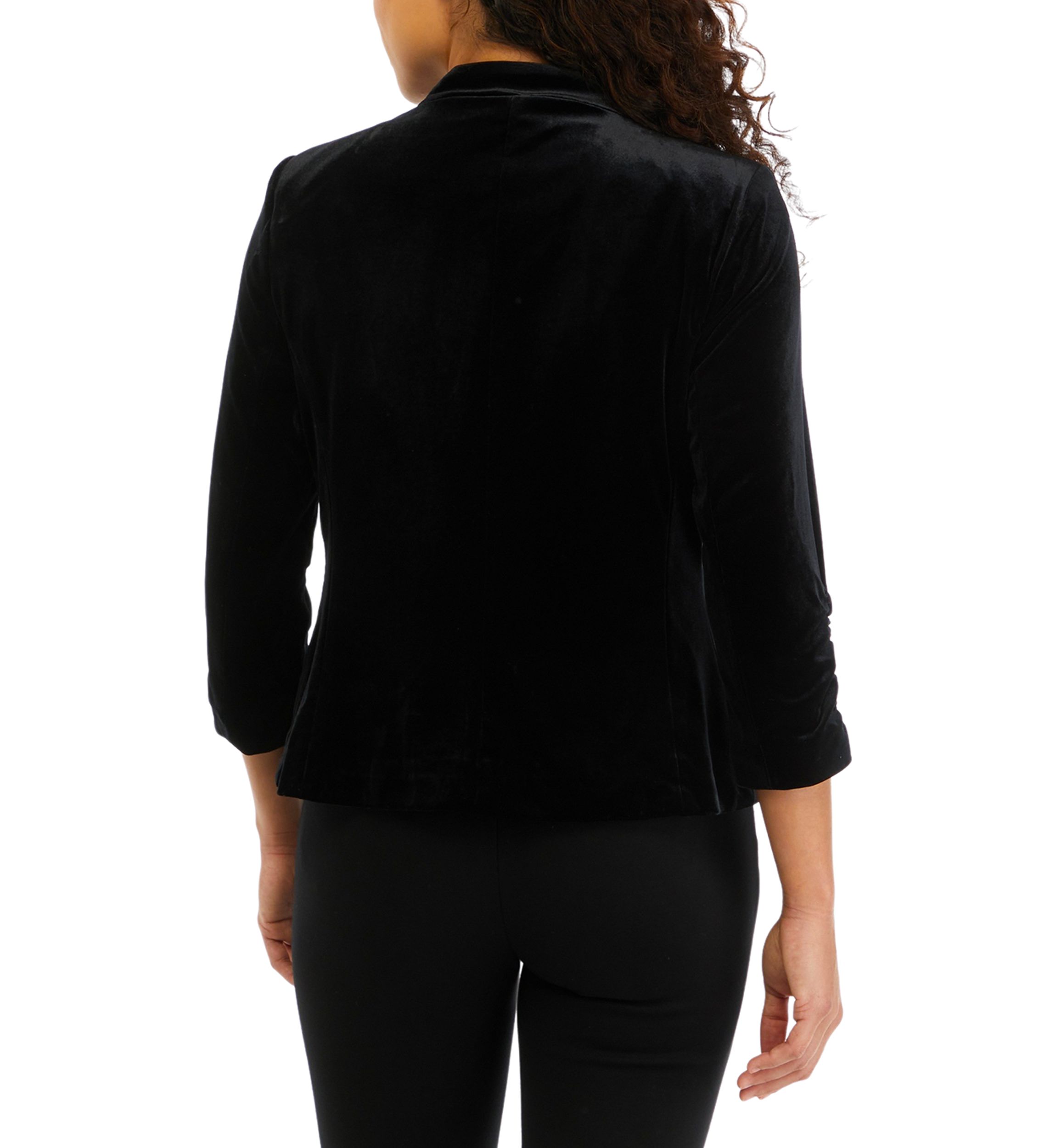 Petite Velvet Blazer