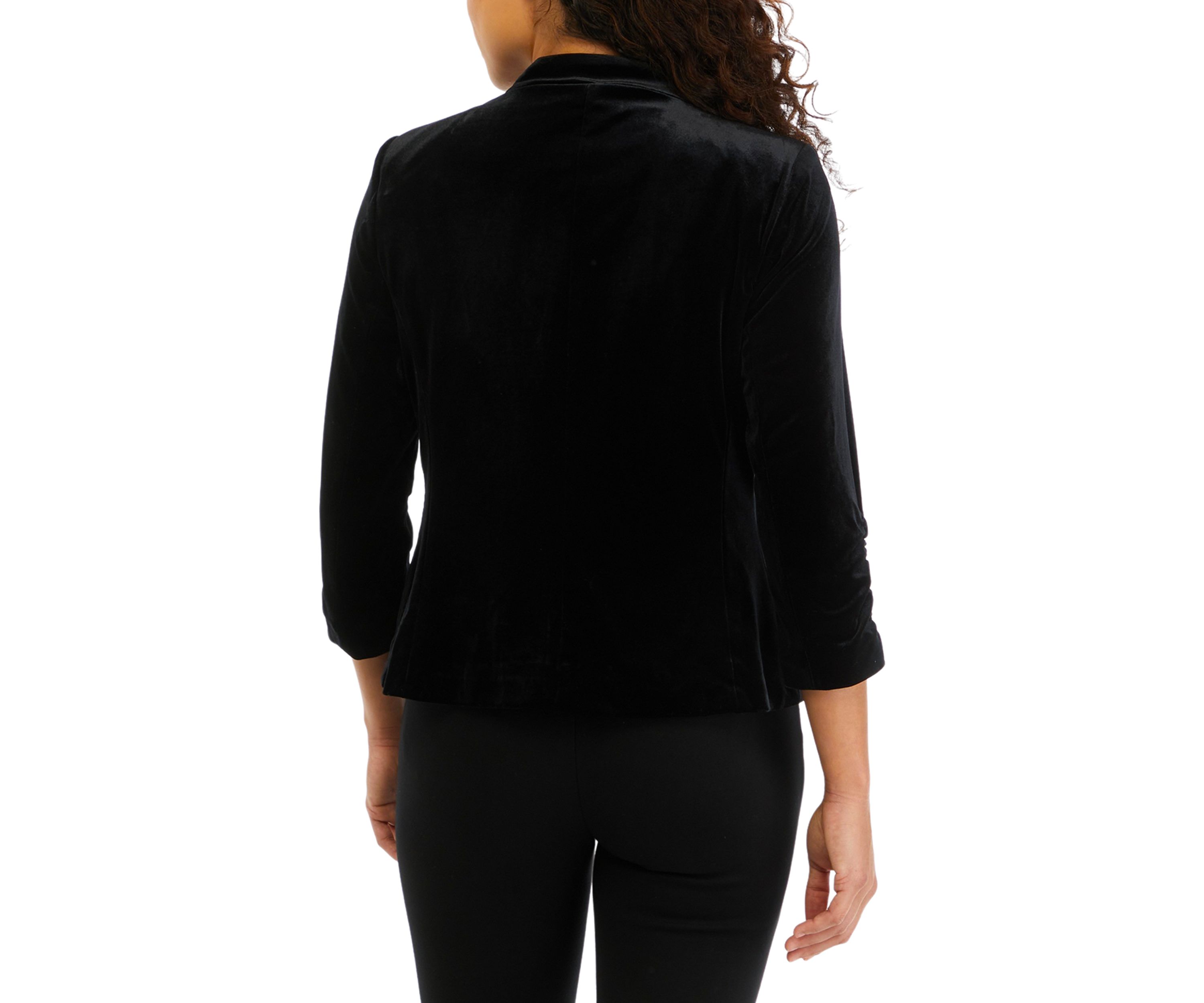 Petite Velvet Blazer
