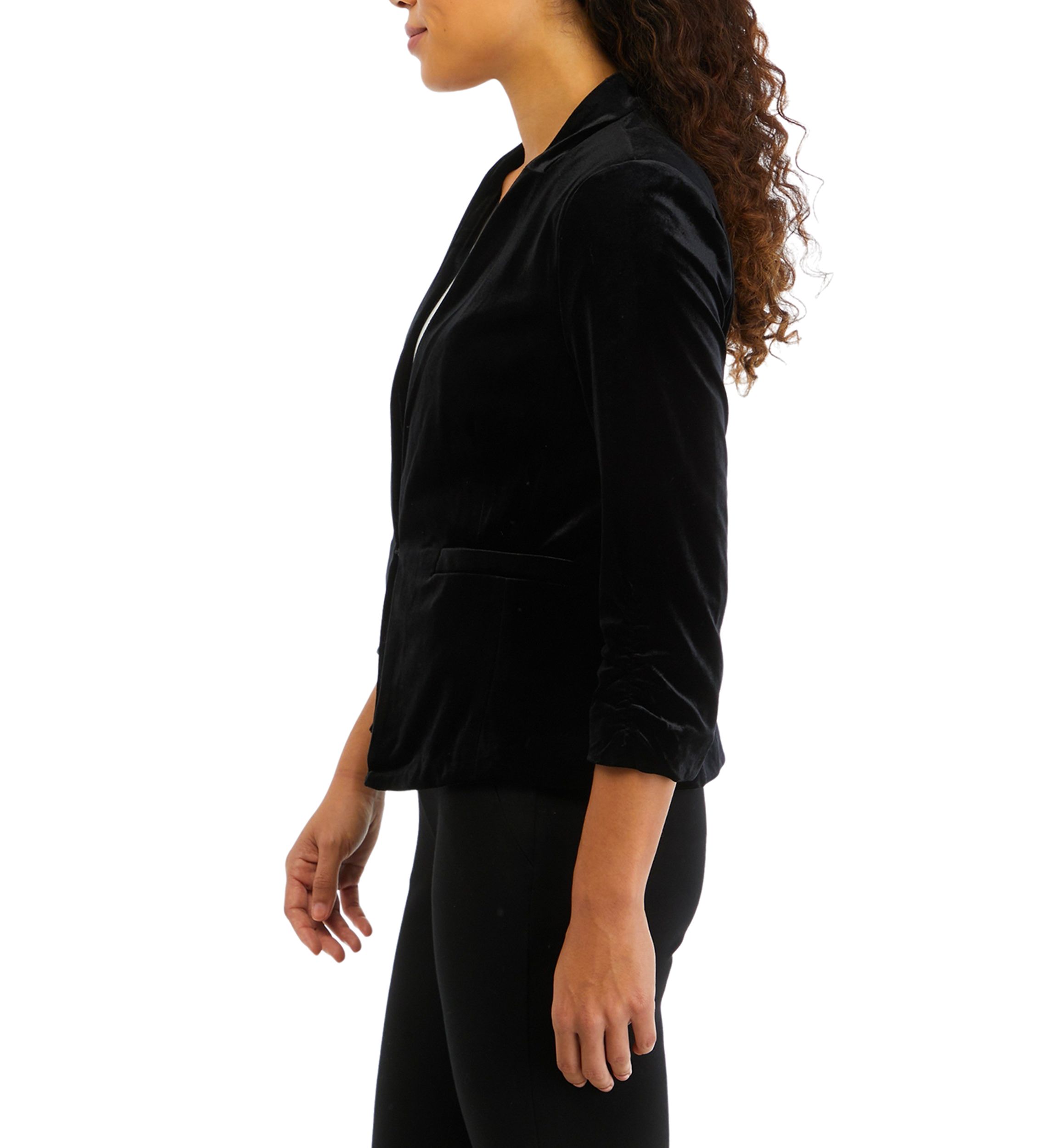 Petite Velvet Blazer
