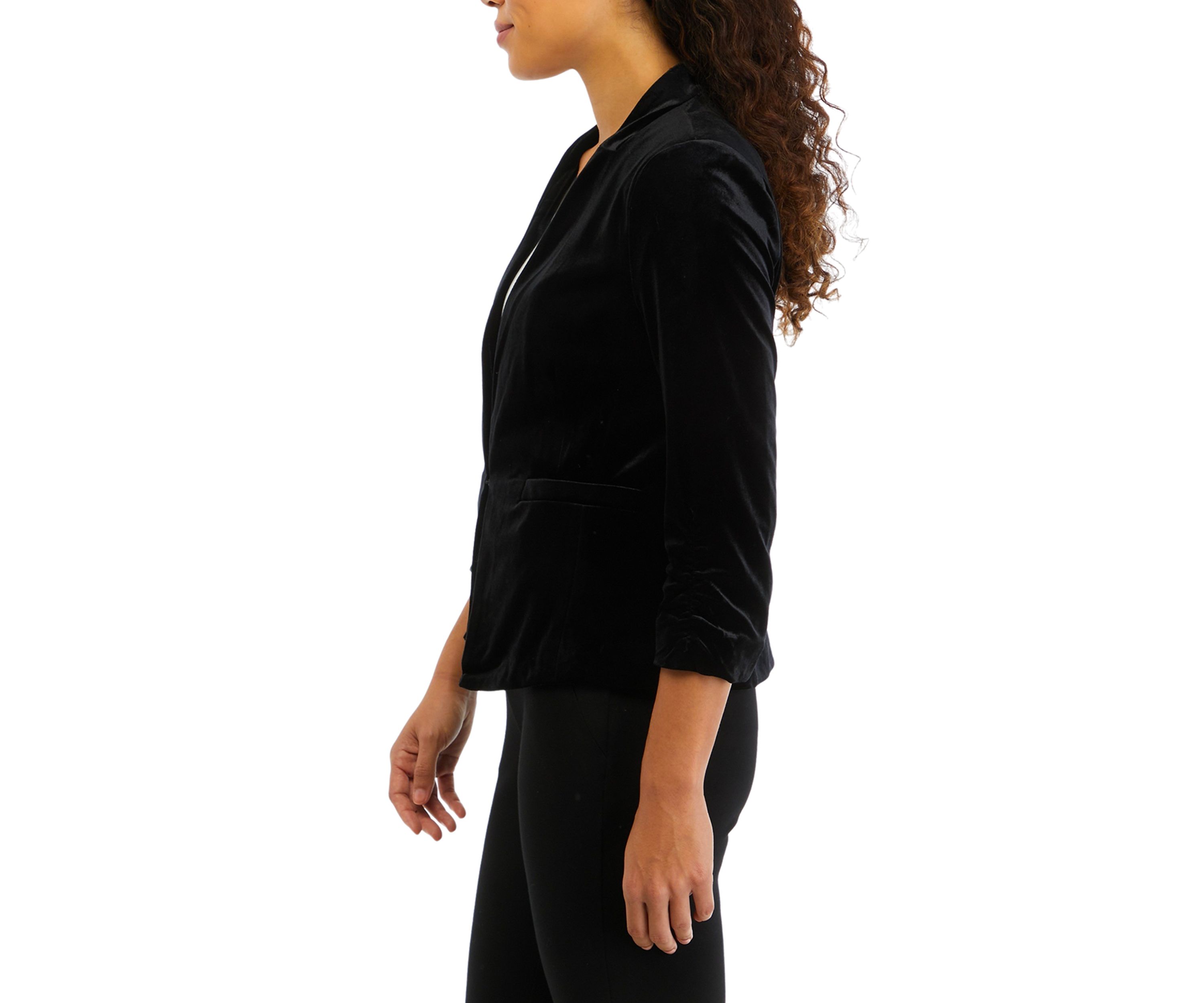 Petite Velvet Blazer