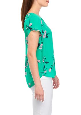 Women's Tulip Sleeve Floral Printed Blouse