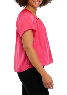 Women's Shirred Neck Blouse