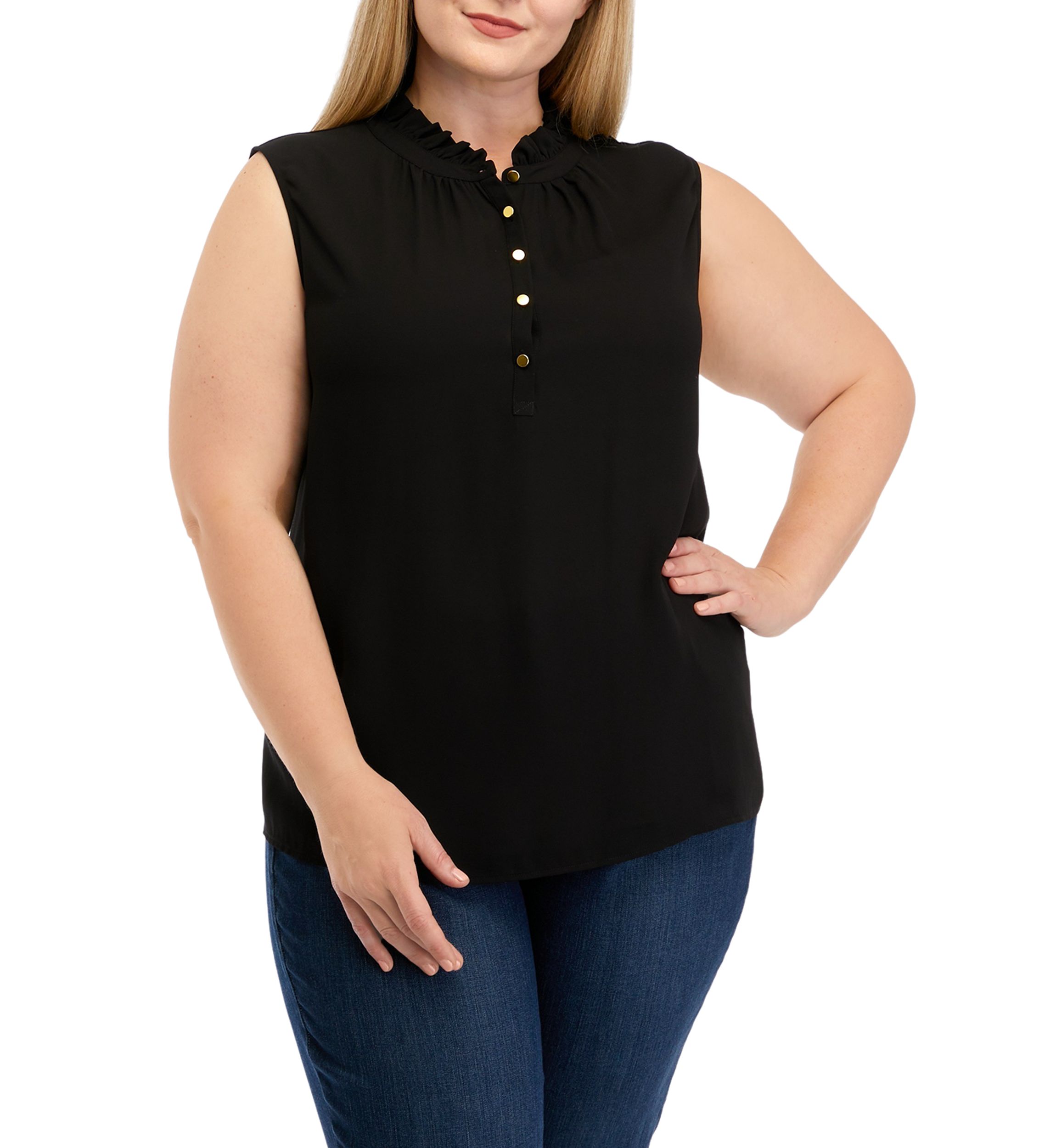 Plus Size Woven Top