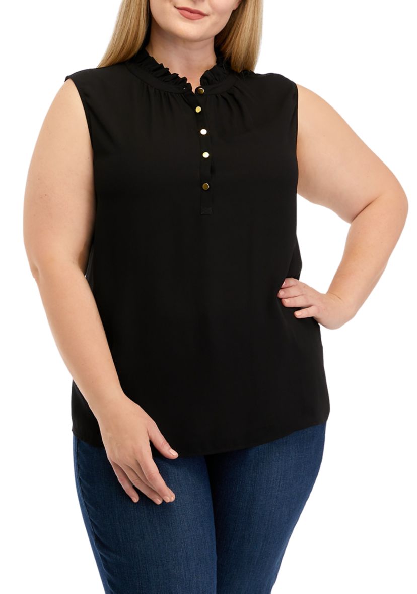 Plus Size Woven Top