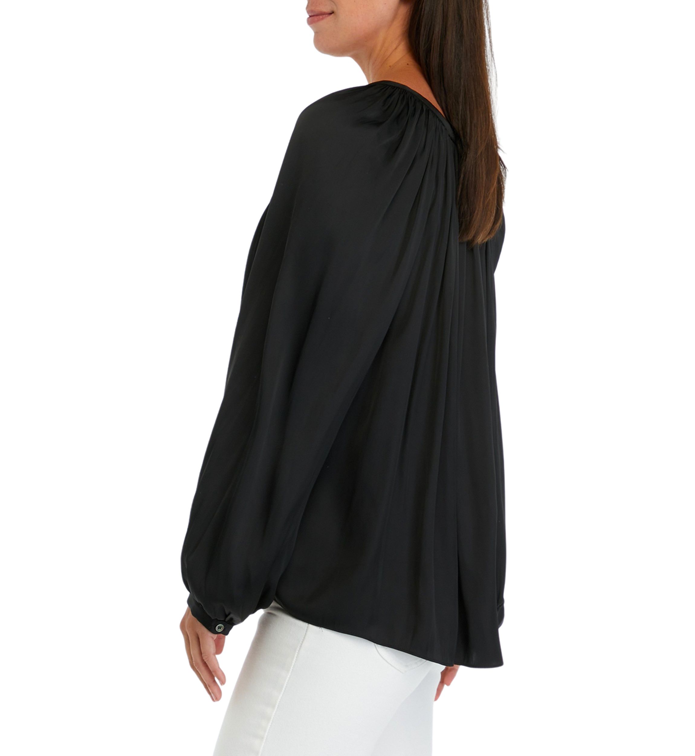 Womens Airflow Tie Neck Top
