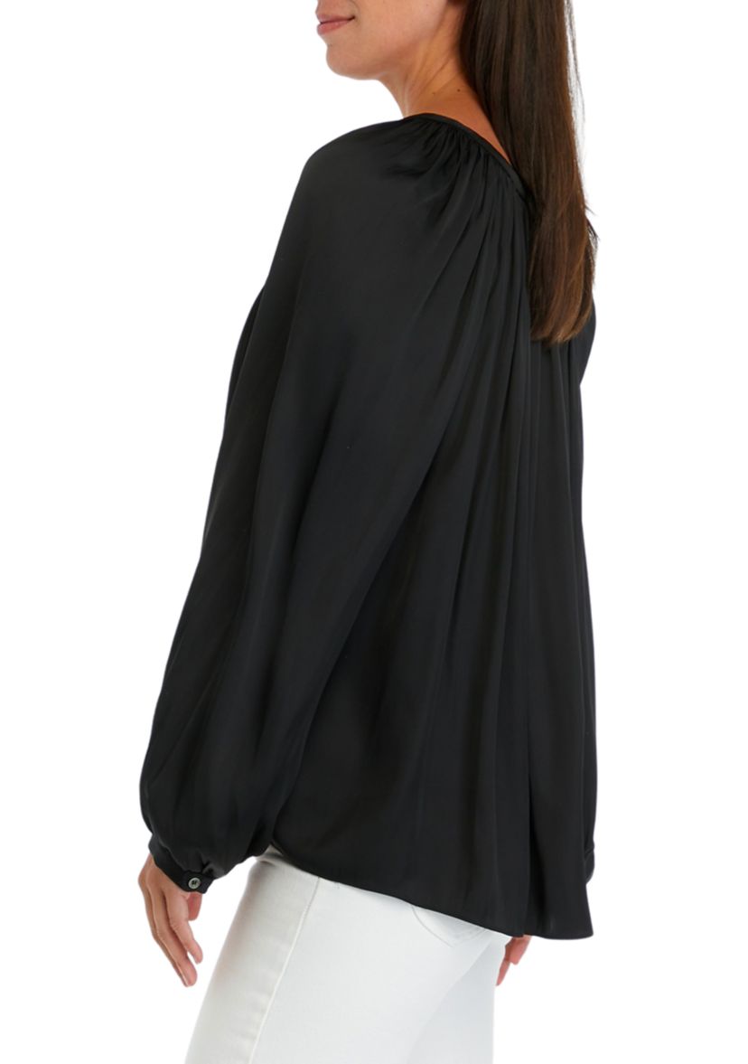 Womens Airflow Tie Neck Top