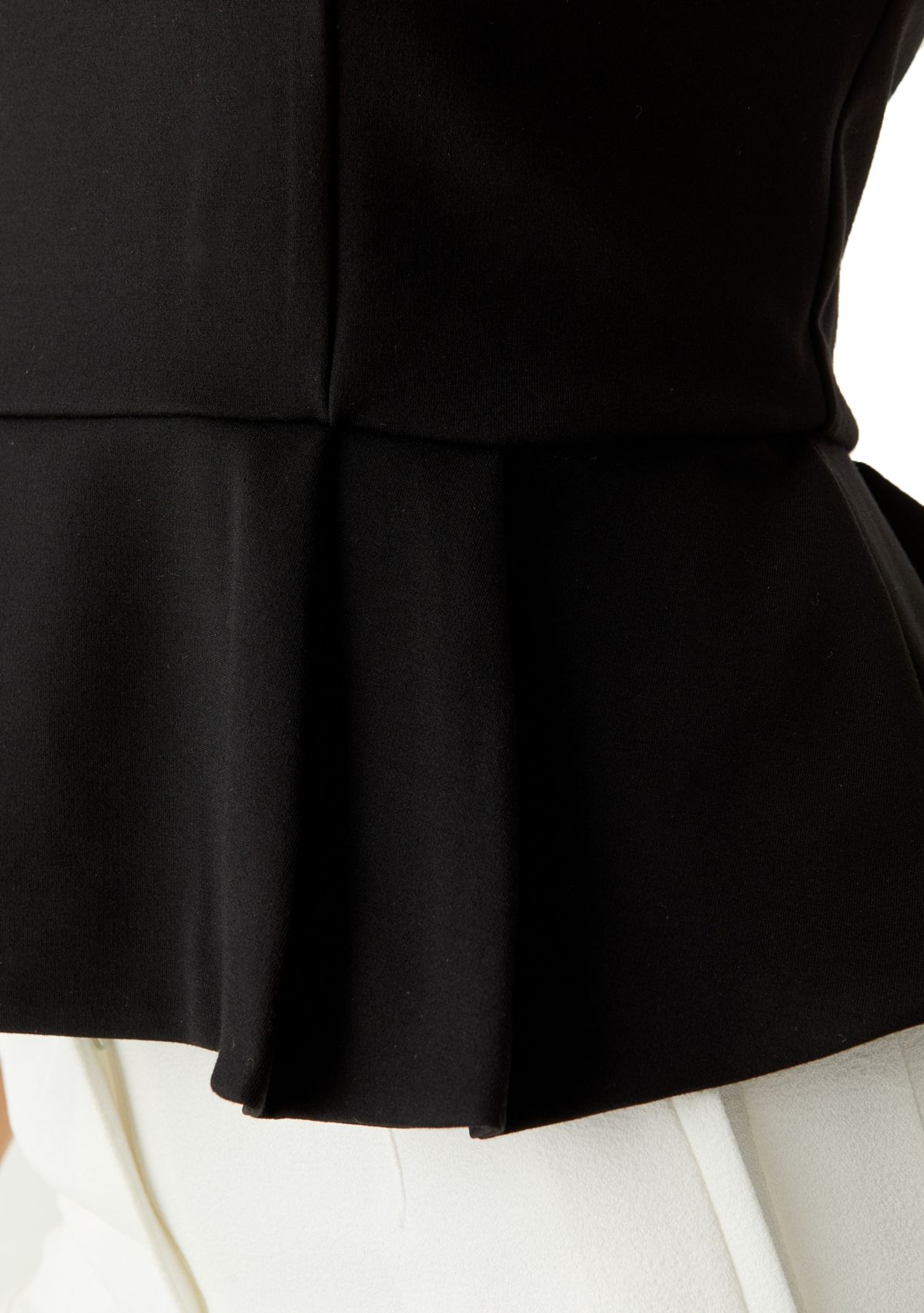 Womens Sleeveless Fully Lined Peplum Top