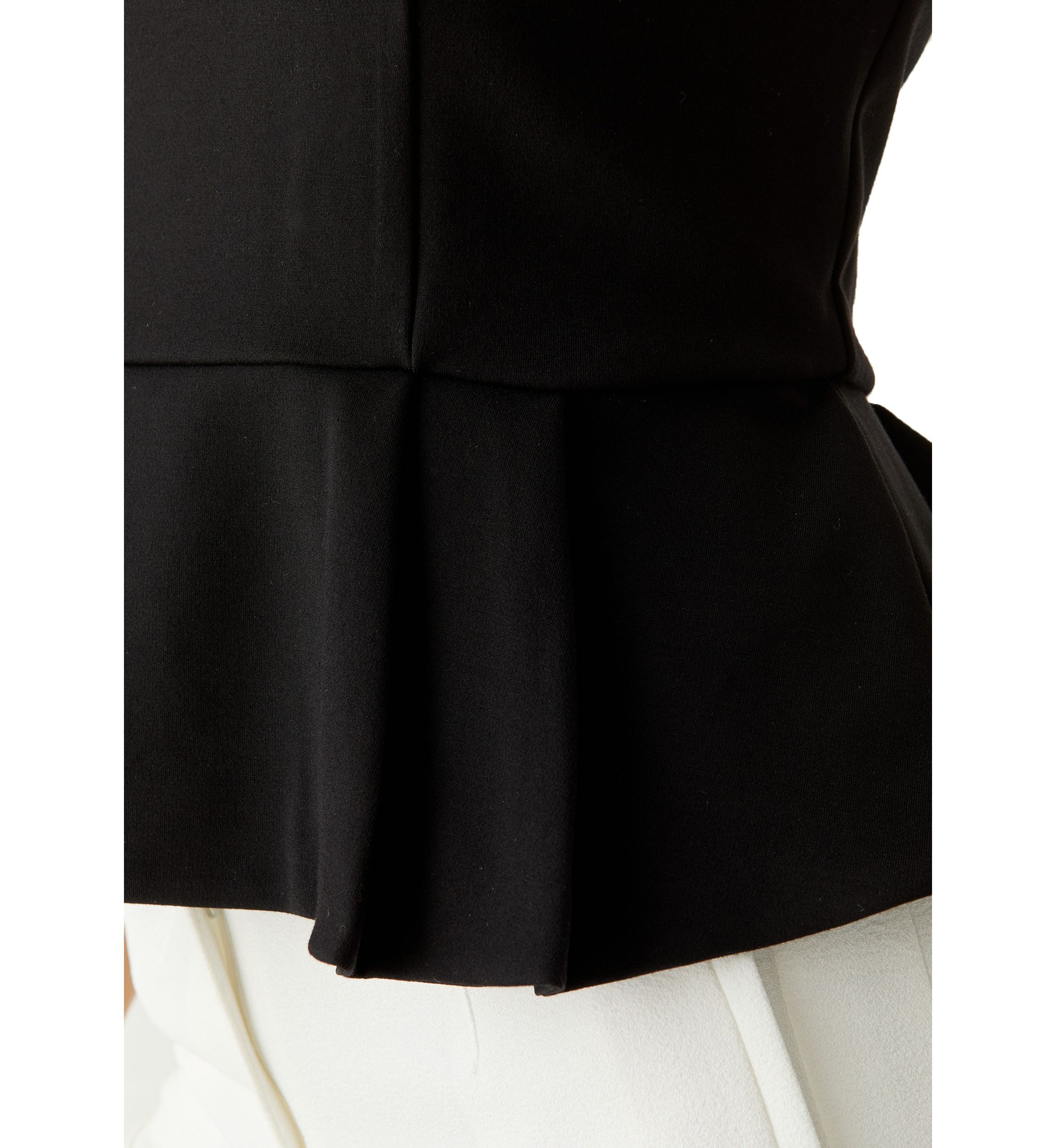 Womens Sleeveless Fully Lined Peplum Top
