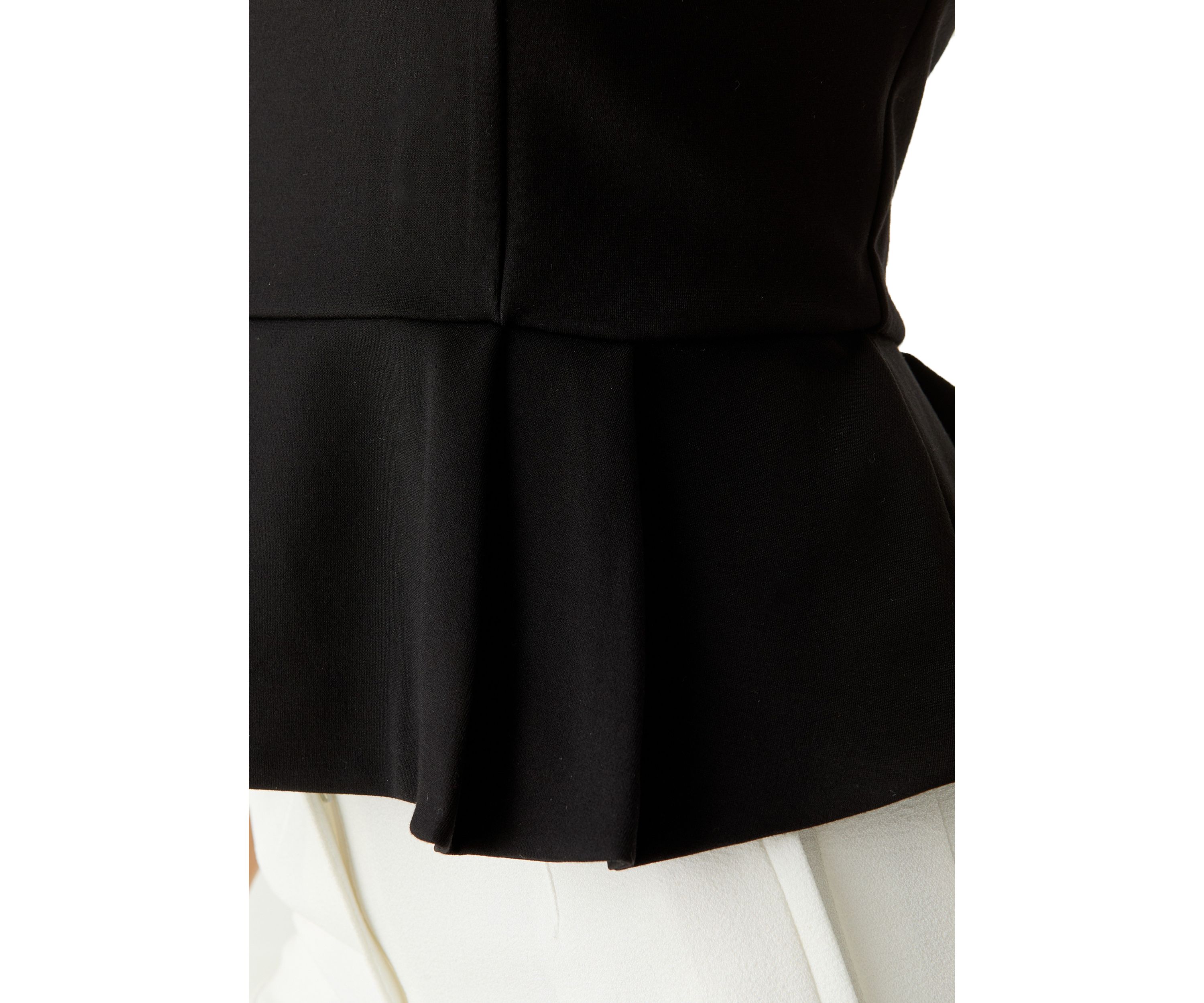 Womens Sleeveless Fully Lined Peplum Top