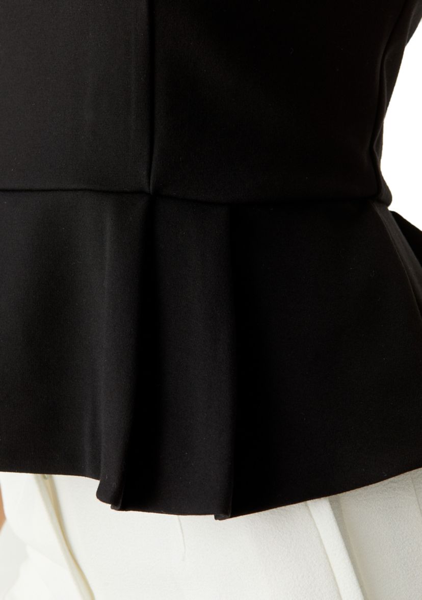 Womens Sleeveless Fully Lined Peplum Top