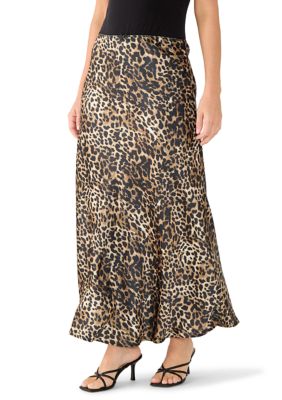 MUSE Republic Clothing Women's Print Satin Skirt, Small