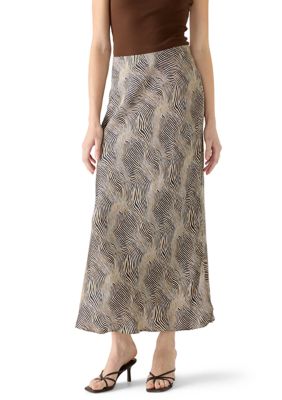 MUSE Republic Clothing Women's Animal Print Midi Skirt, Small