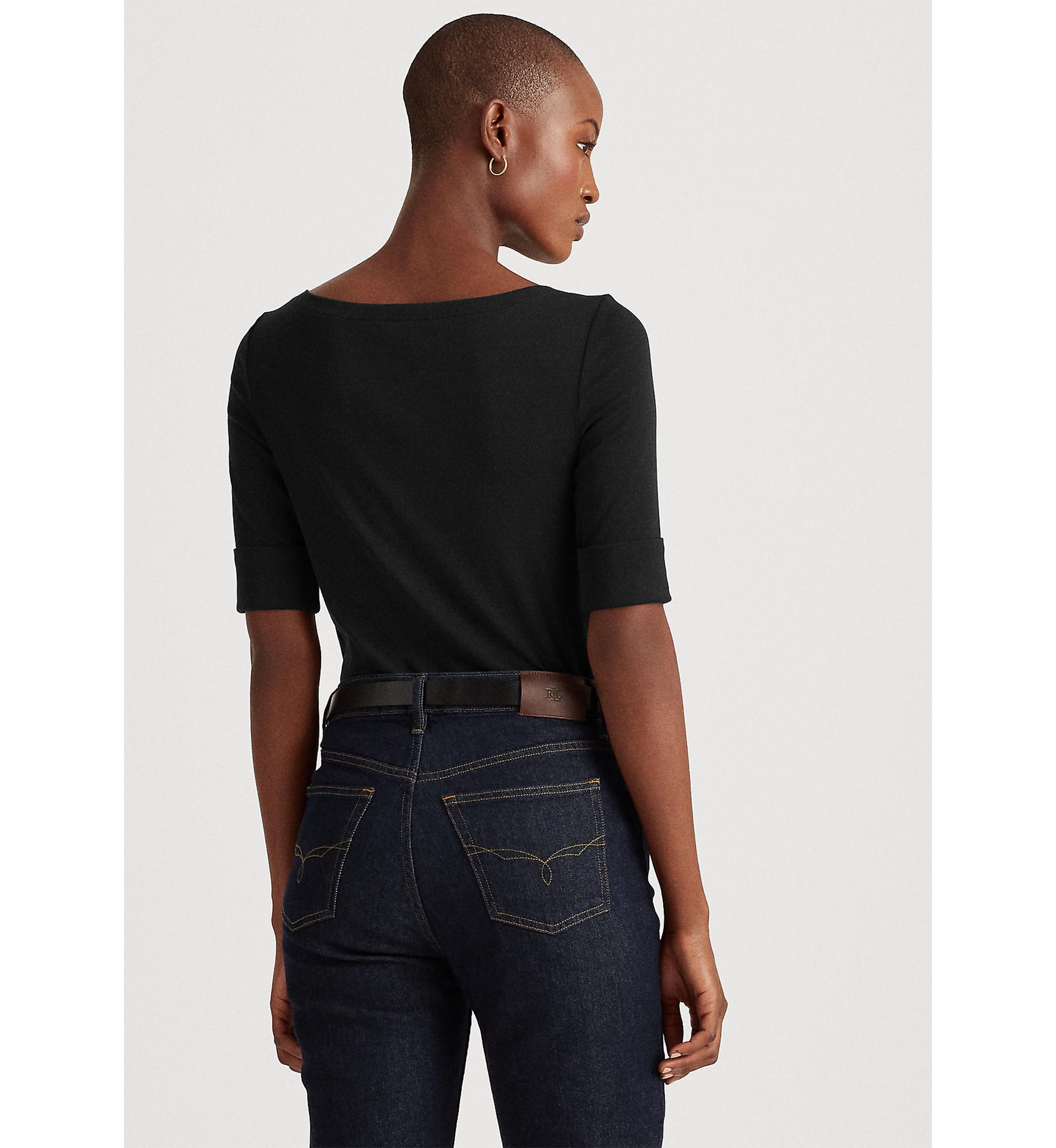 Cotton Boatneck Top
