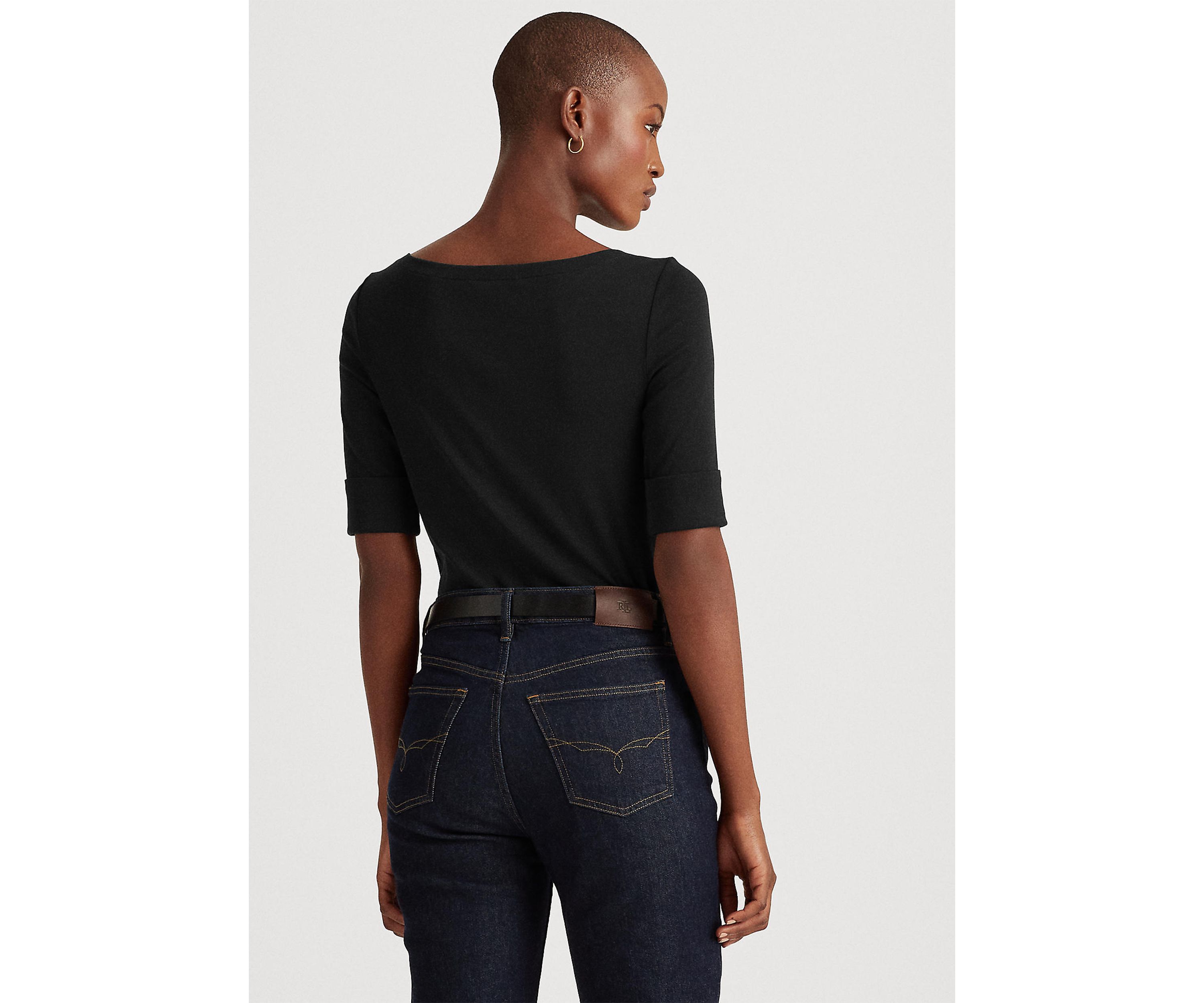 Cotton Boatneck Top