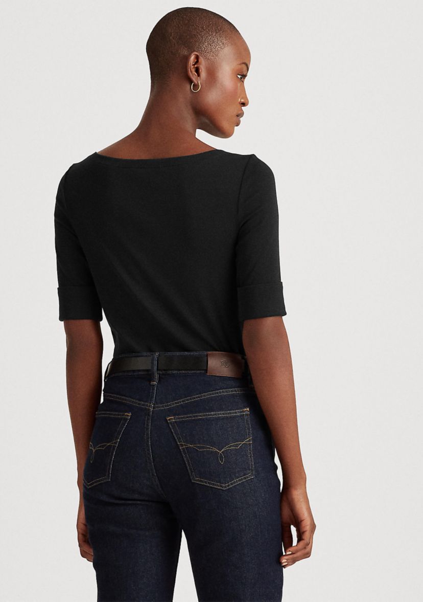 Cotton Boatneck Top