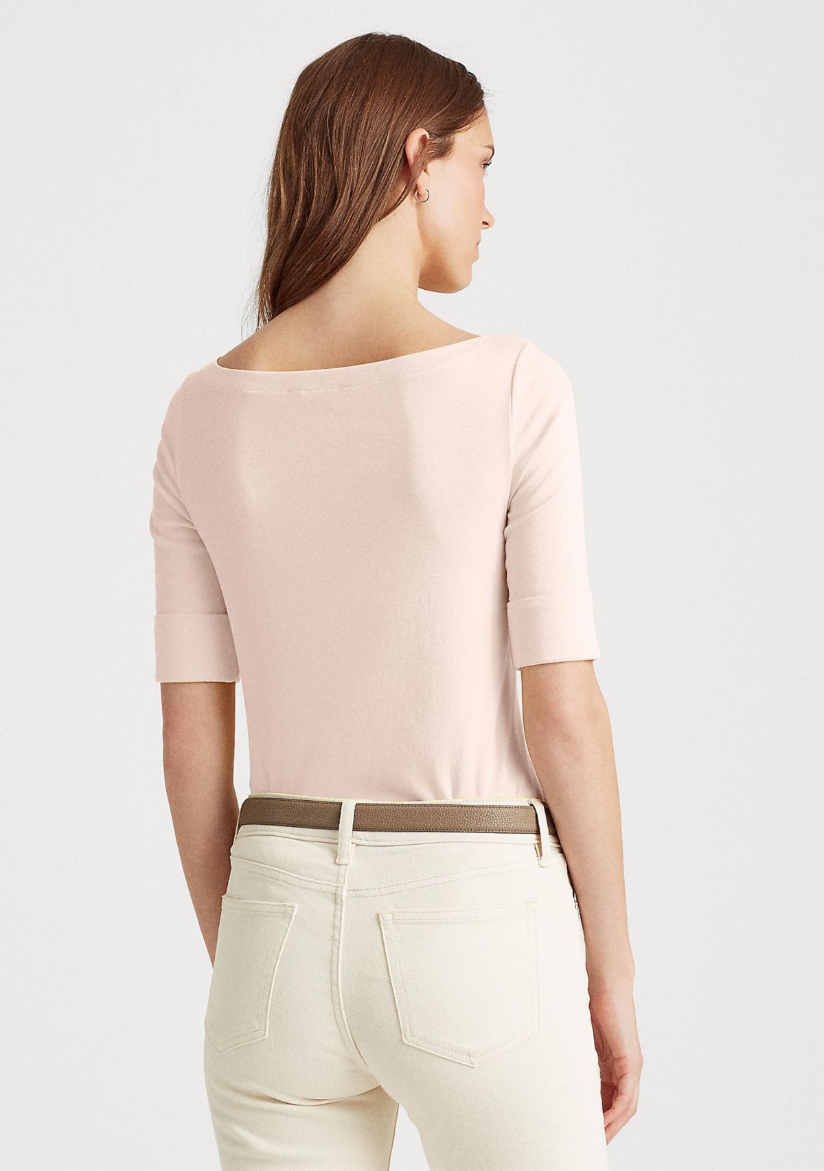 Cotton Boatneck Top