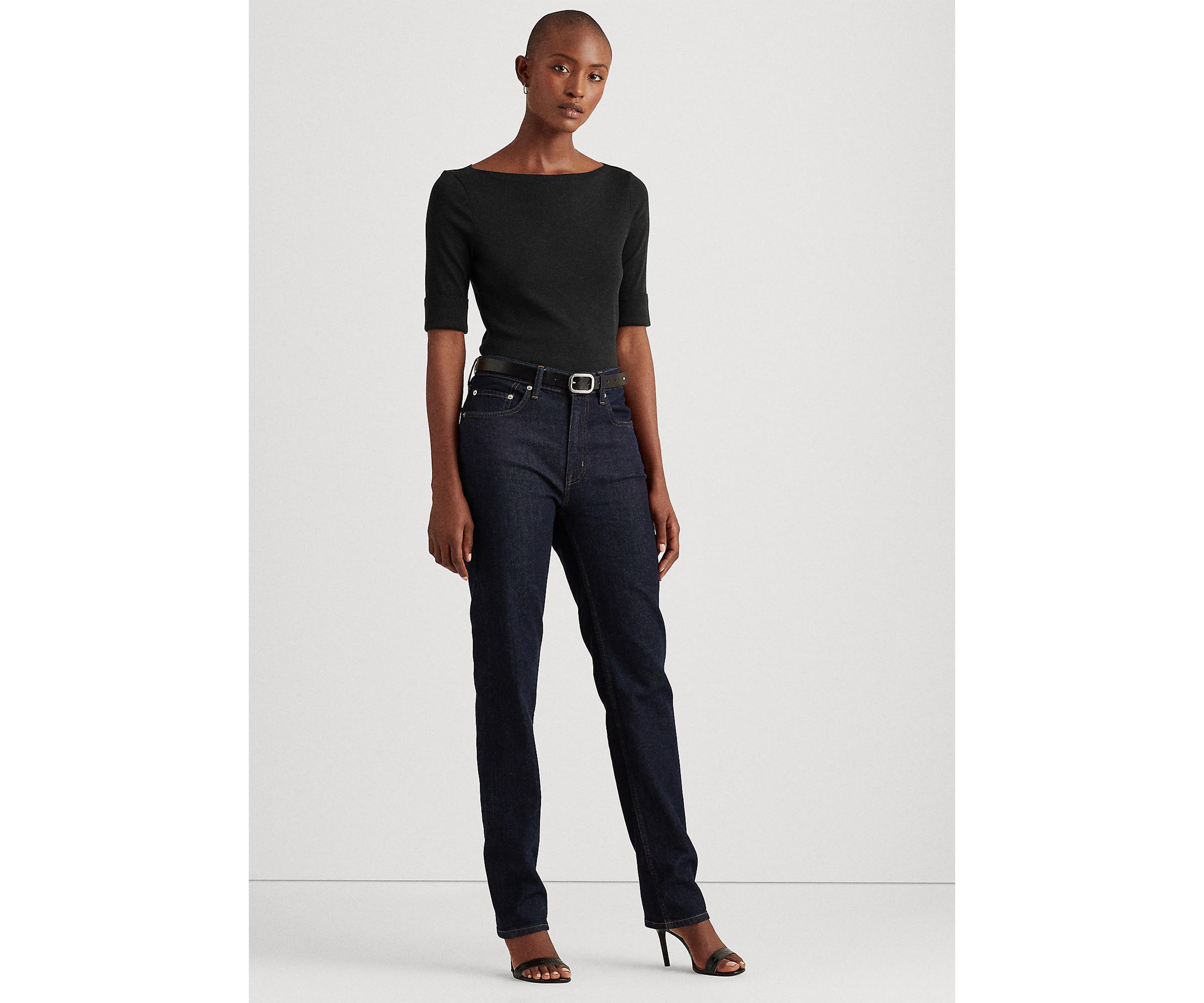 Cotton Boatneck Top